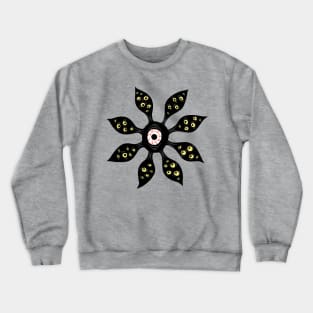 Evil Eye Monster Creepy Weird Art Crewneck Sweatshirt